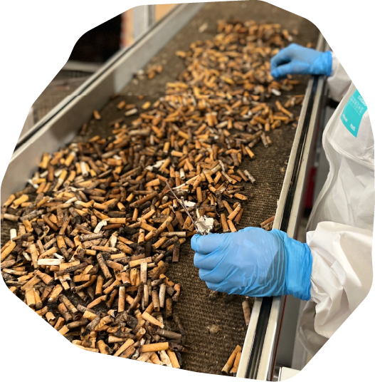 Recyclage des mégots